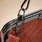 Borsa vintage con chiusura a scatto