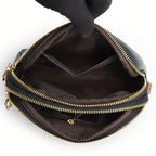 Borsa a spalla con texture "lychee" colorata Míla