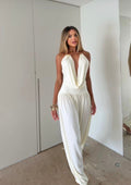Gioia™ | Tuta Drappeggiata Elegante – Fascino Senza Tempo