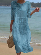 Abito casual da donna ricamato