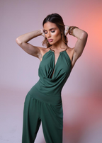 Gioia™ | Tuta Drappeggiata Elegante – Fascino Senza Tempo