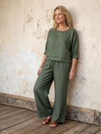 ✨ Sienna™ | Completo in Lino con Top e Pantaloni 🇮🇹.