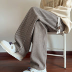 XAVIERA – PANTALONI FELPA MODERNI A RIGHE