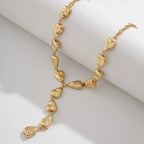 Collana Lariat Ispirata alla Pietra Moderna