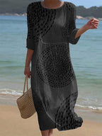 Abito casual da donna ricamato