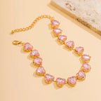 Collana Choker Cuore di Cristallo