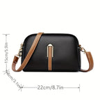 Borsa a spalla con texture "lychee" colorata Míla