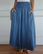 Jasper | Pantaloni a Vita Alta Smock