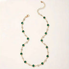Collana Choker con Smeraldi e Diamanti