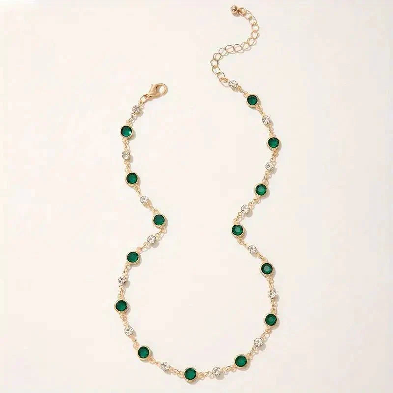 Collana Choker con Smeraldi e Diamanti