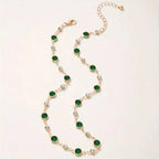 Collana Choker con Smeraldi e Diamanti