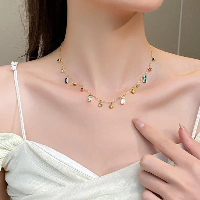 Collana Choker con Cristalli Dainty Sparsi